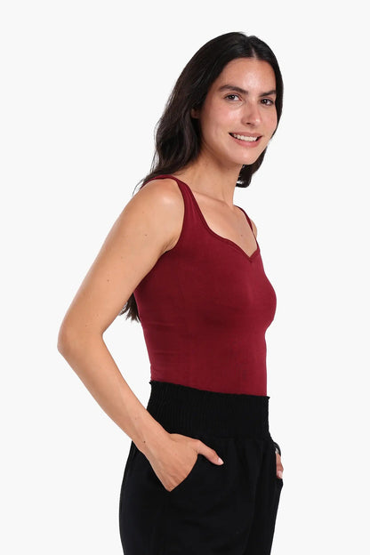 Sweetheart Neckline Tank Top