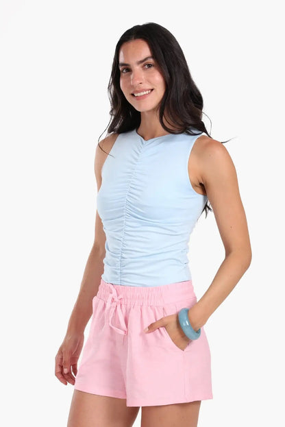 Ruched Front Tank Top