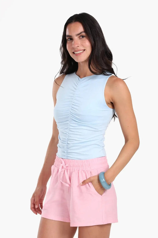 Ruched Front Tank Top