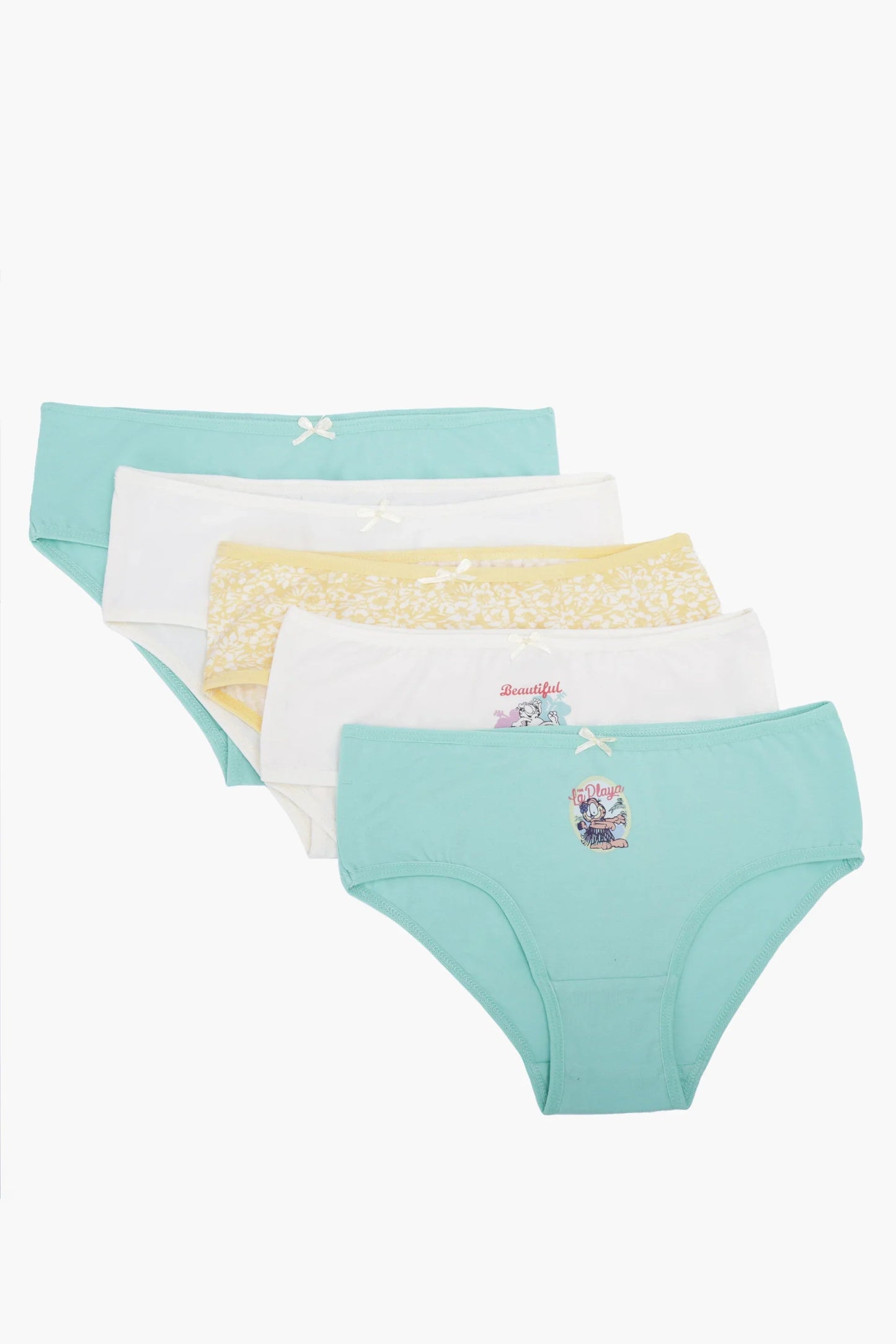 Pack of 5 Colored Brief Panties