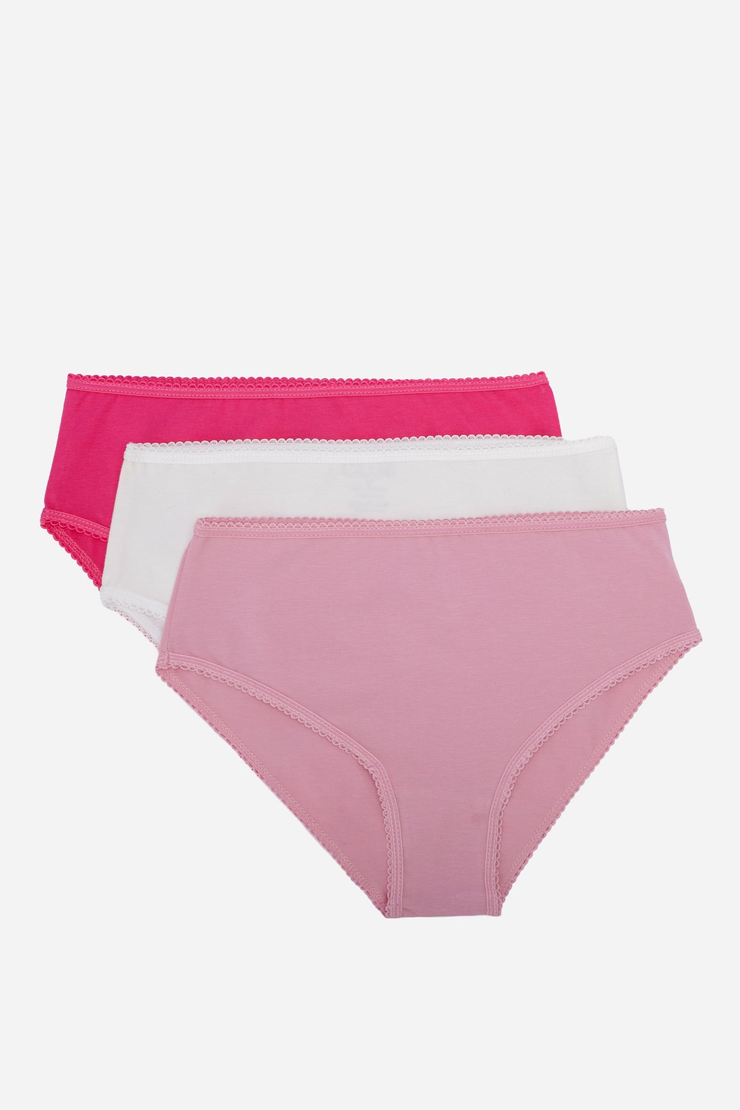 Cotton Full Brief Panties - Pack of 3