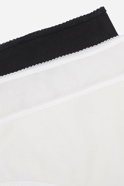 Cotton Full Brief Panties - Pack of 3