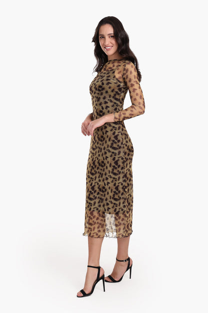Leopard Print Bodycon Dress