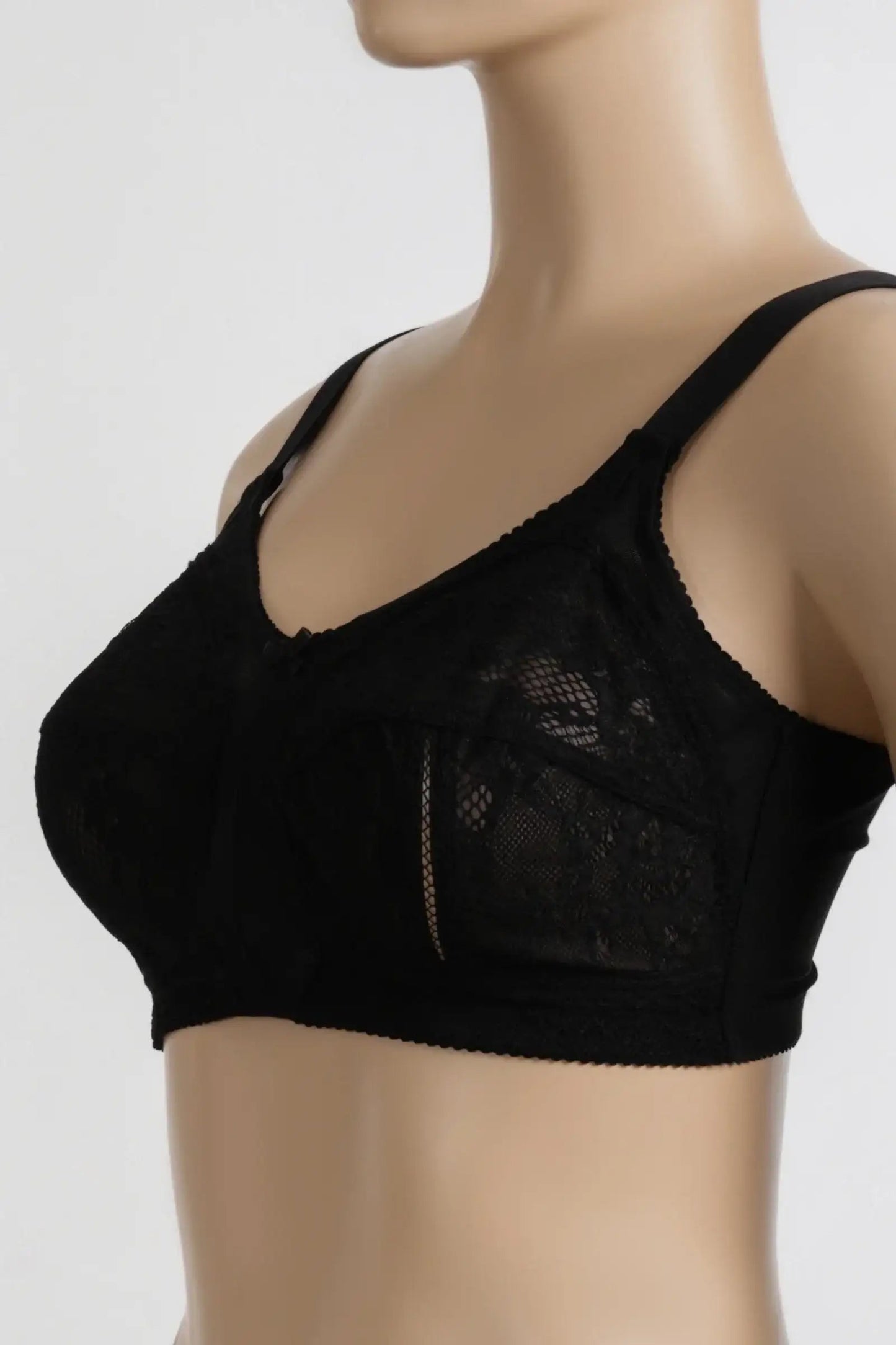 Lace Wide Straps Minimizer Bra