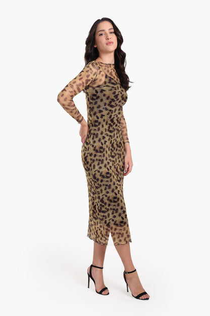 Leopard Print Bodycon Dress
