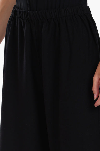 بنطلون استرخاء واسع الساق