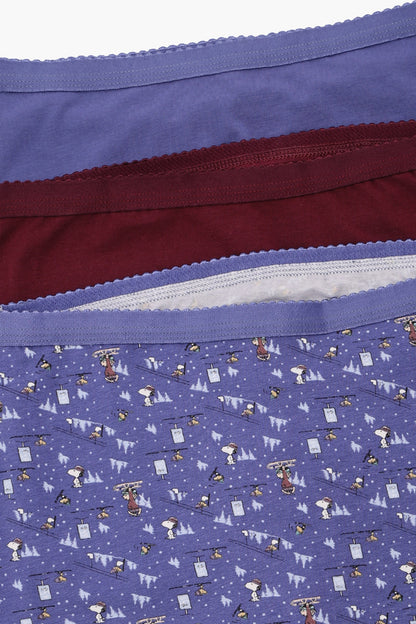 عبوة من 3 سراويل داخلية قصيرة ملونة