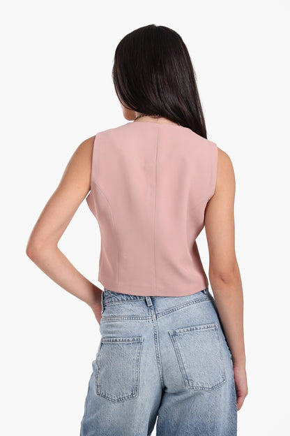 Asymmetrical Sleeveless Vest