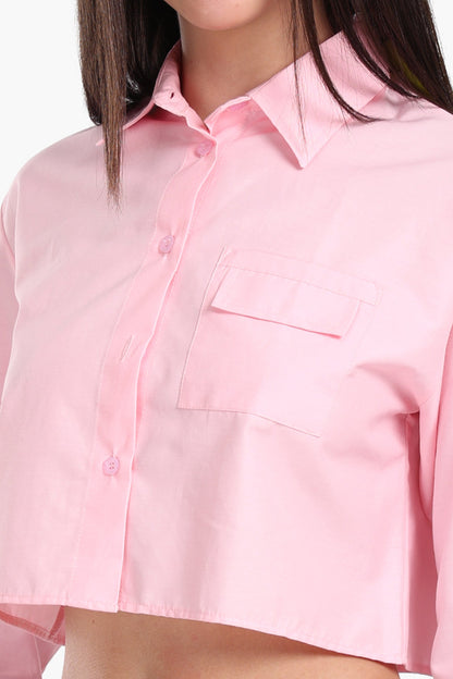 Cropped Viscose Shirt