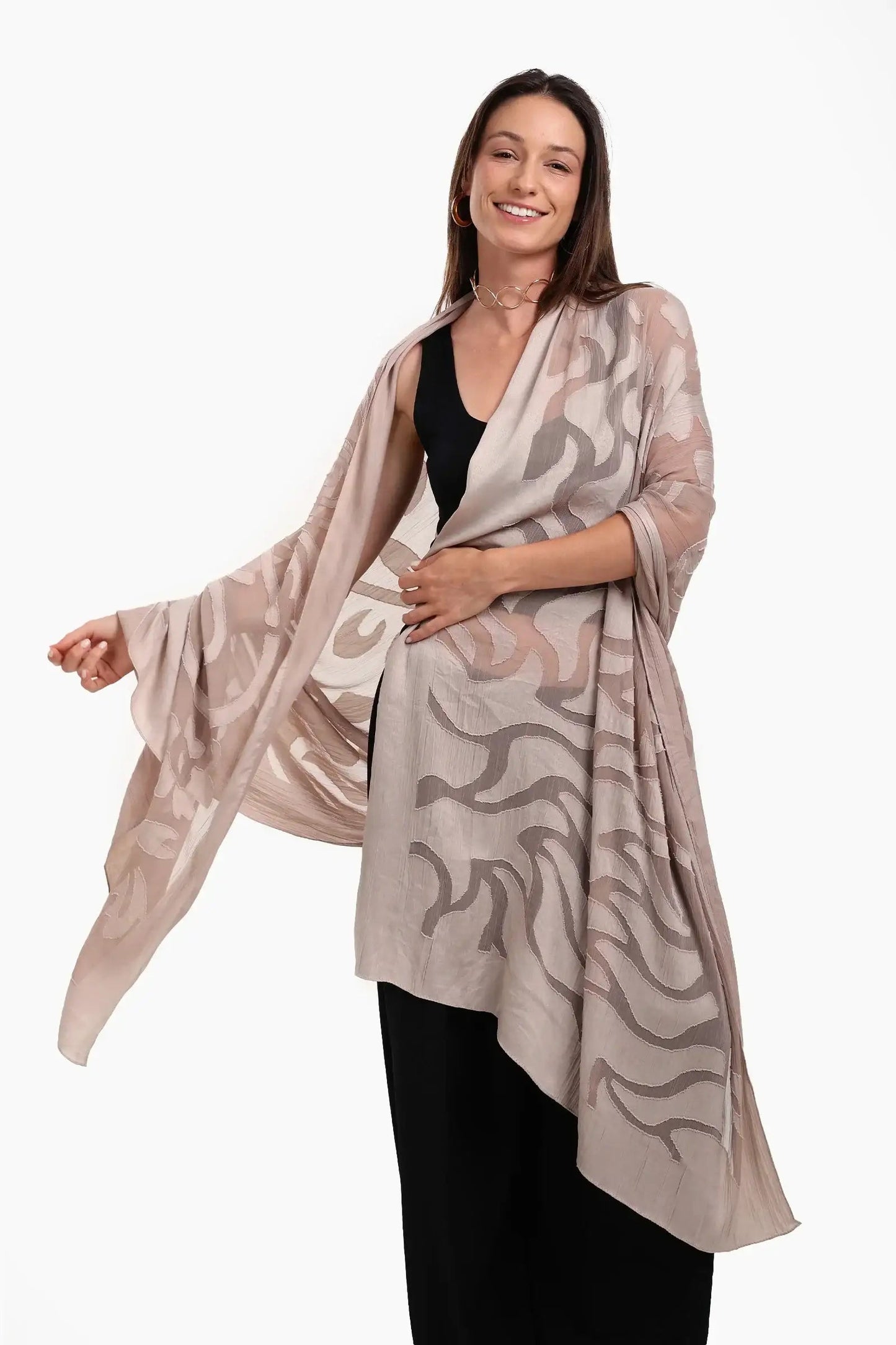 Elegant Self Pattern Scarf