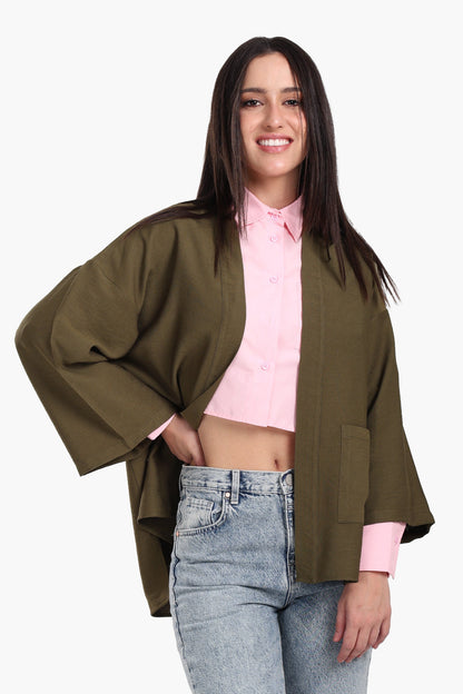 Wrist Length Sleeves Kimono