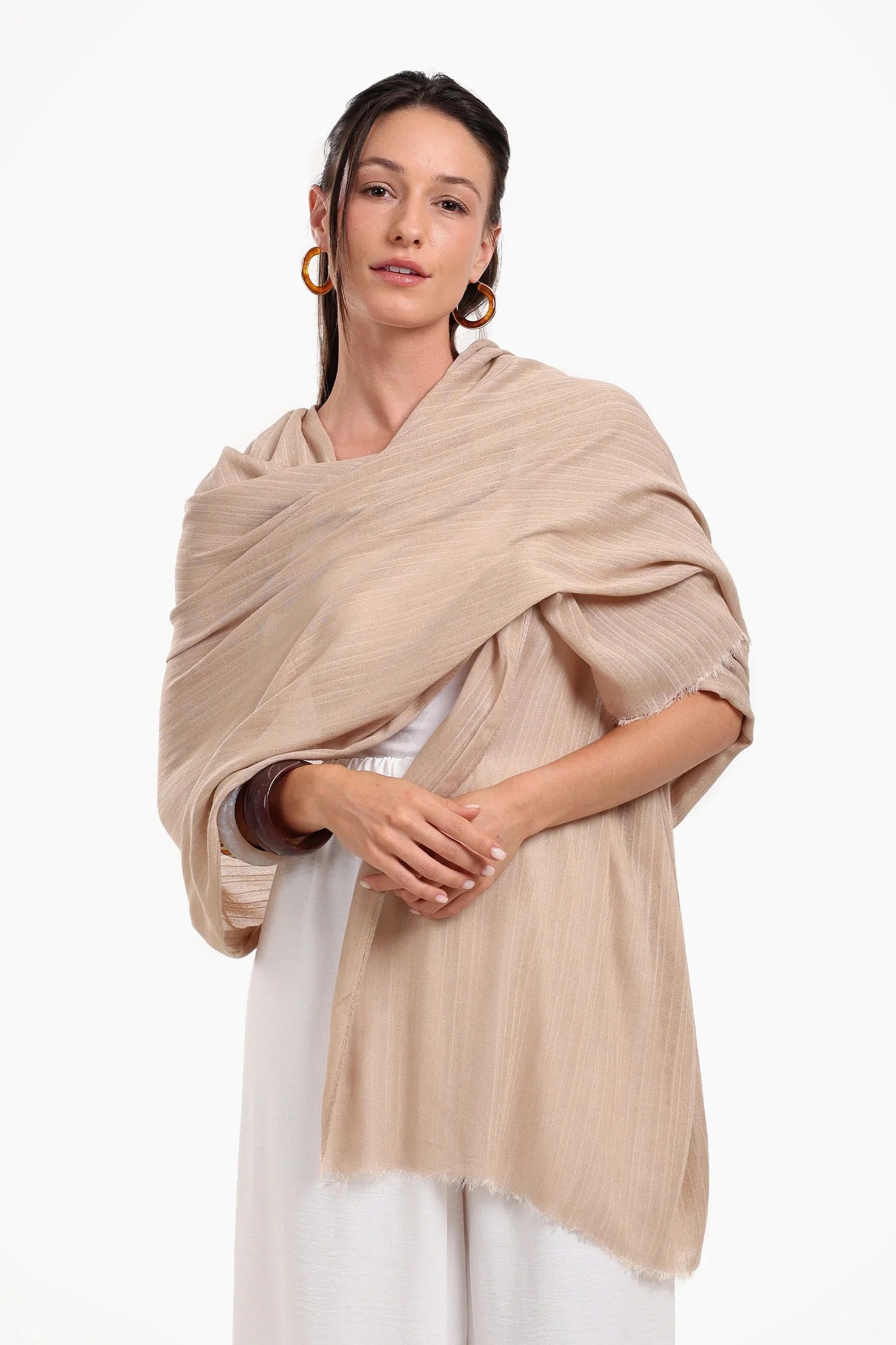 Striped Cotton Scarf