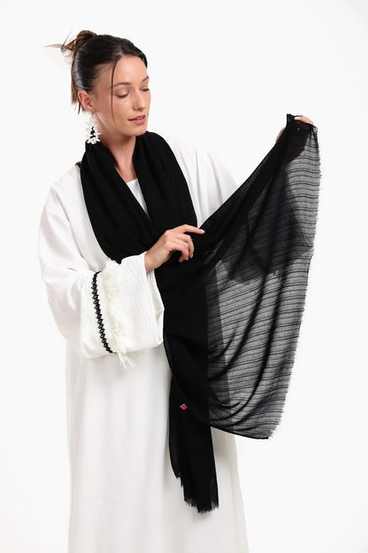 Striped Cotton Scarf