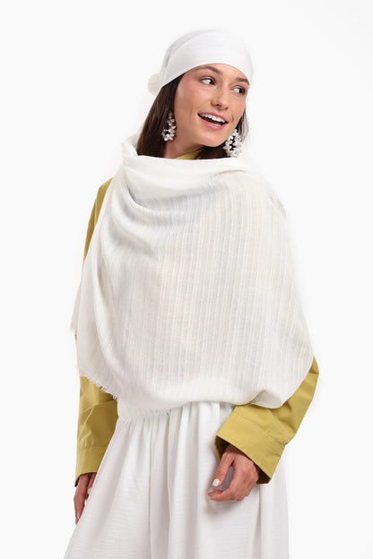 Striped Cotton Scarf