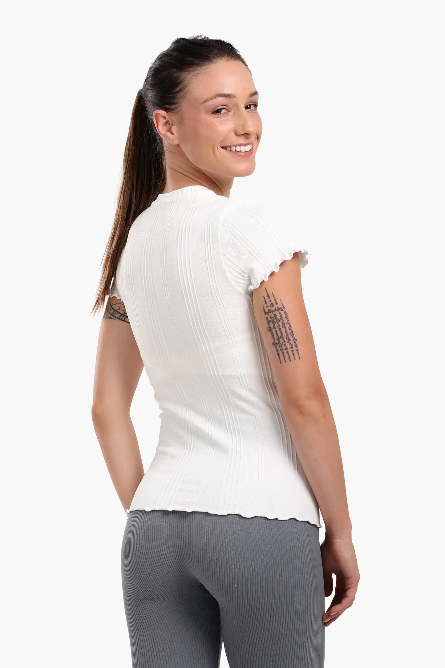 Seamless Ribbed Slim Fit Top
