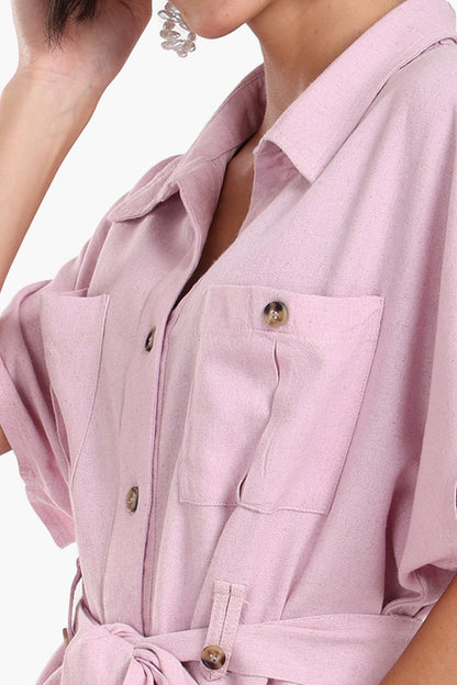 Utility Belted Lounge Top