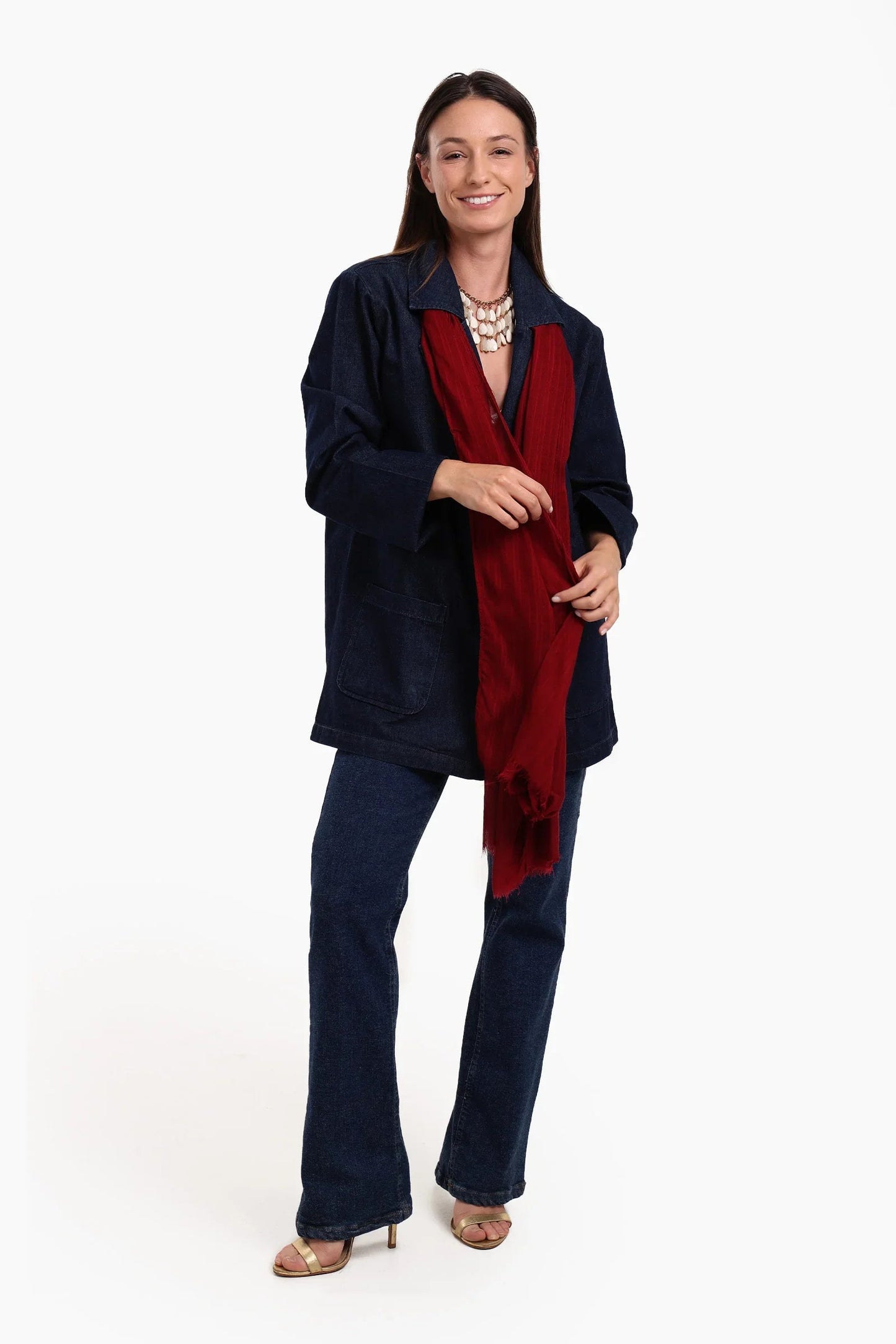 Striped Cotton Scarf