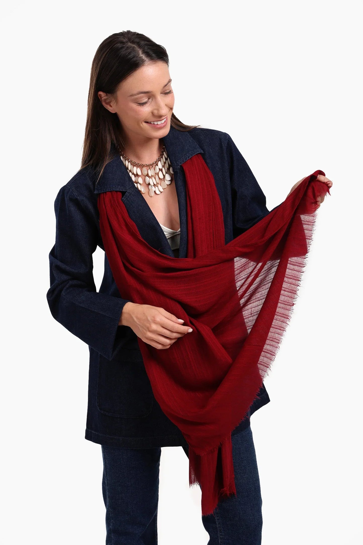 Striped Cotton Scarf