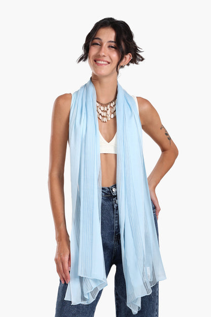 Essential Striped Satin Scarf