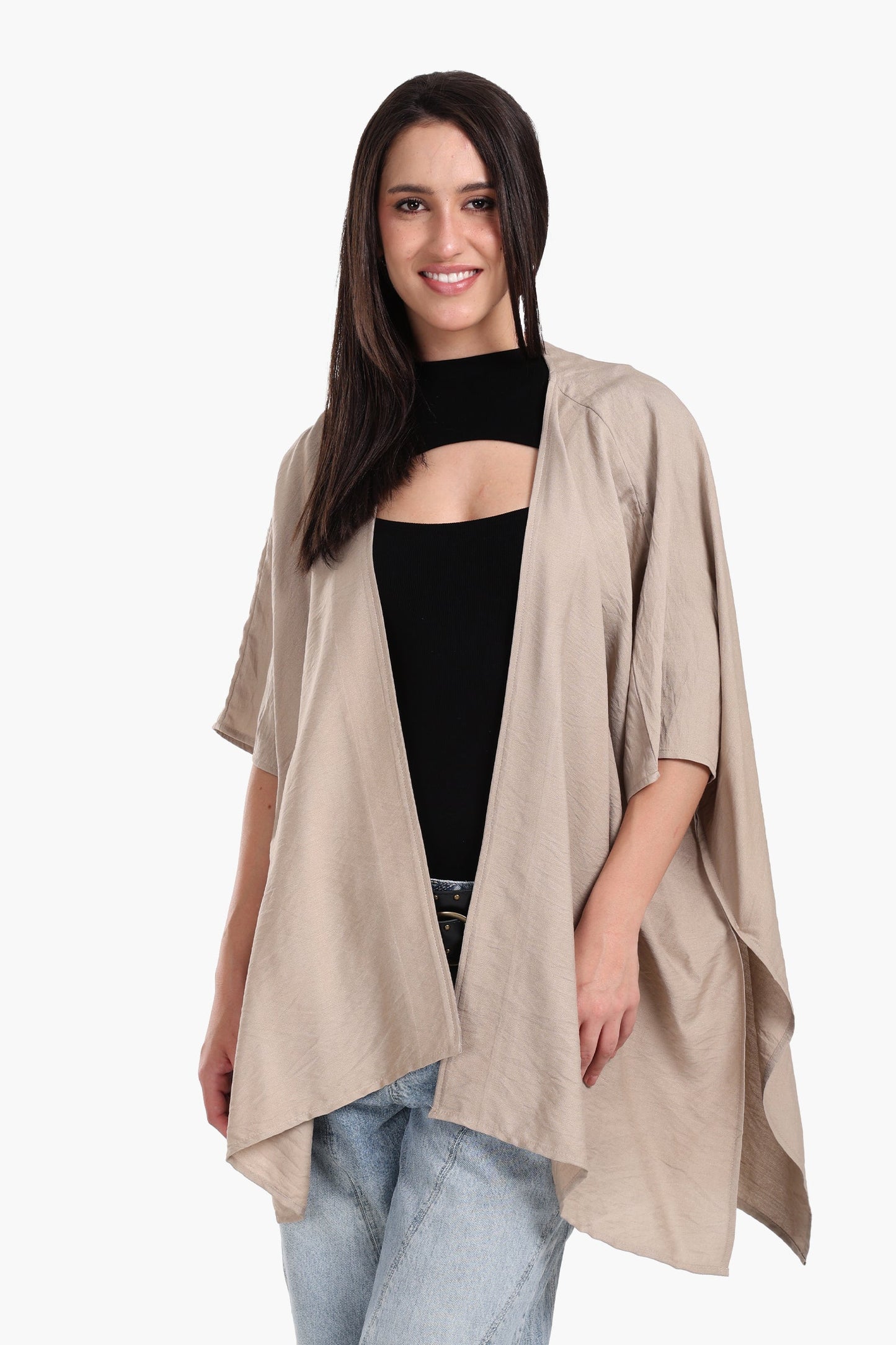 Asymmetrical Tencel Kimono