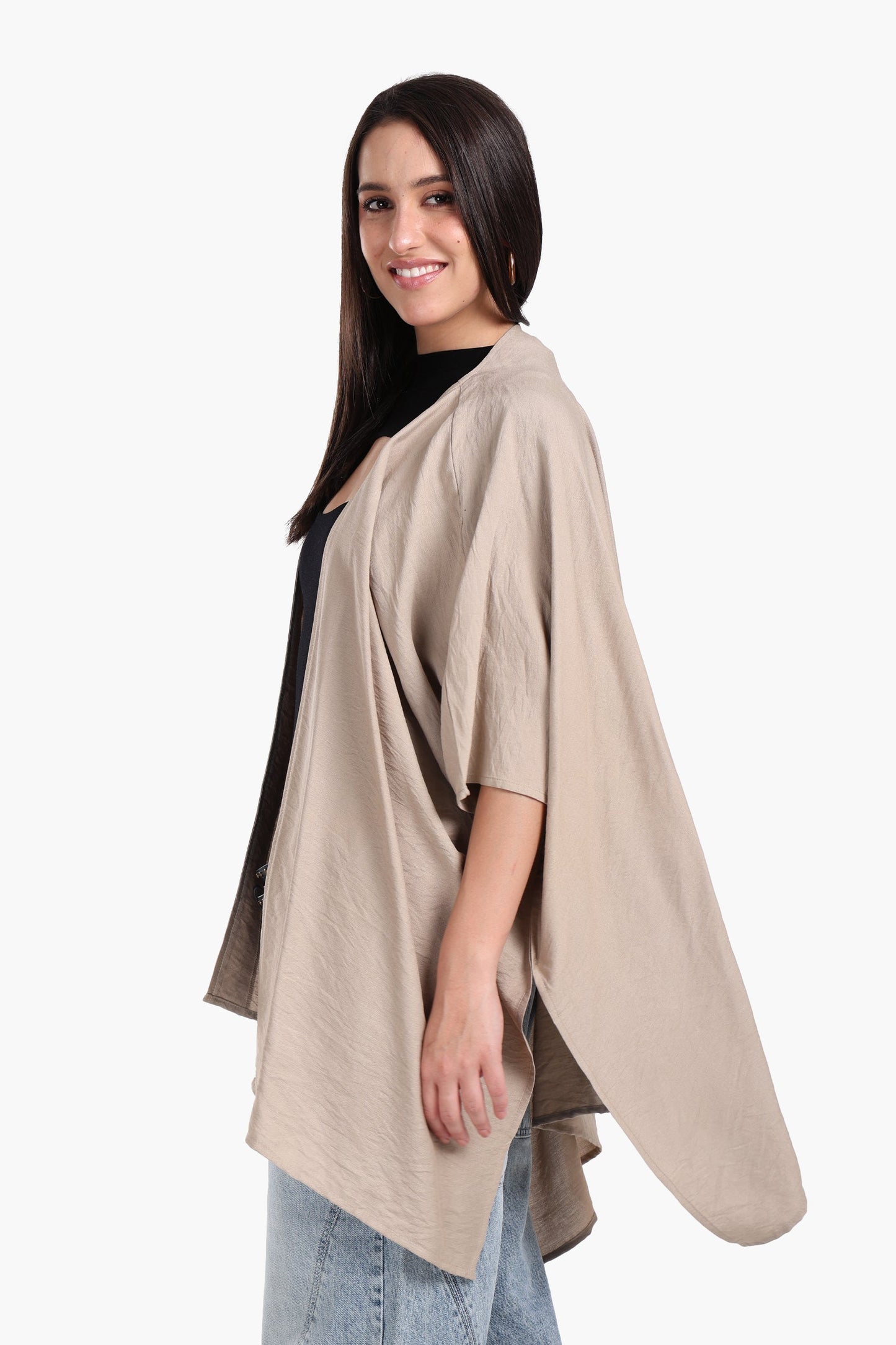 Asymmetrical Tencel Kimono