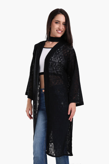 Lace Pattern Kimono