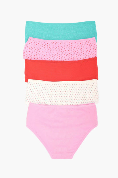 Pack of 5 Colored Brief Panties