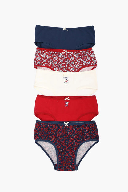 Pack of 5 Colored Brief Panties