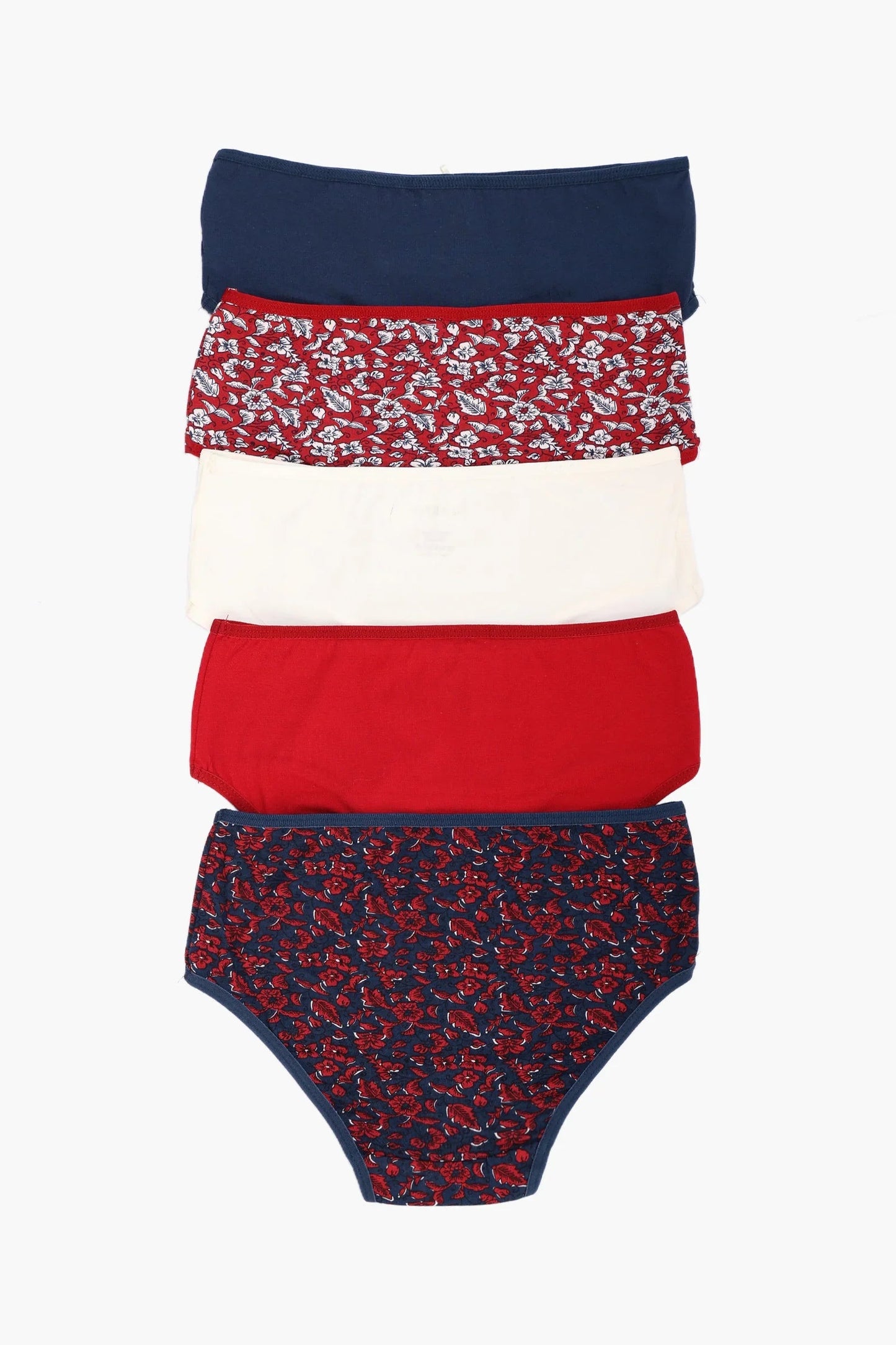 Pack of 5 Colored Brief Panties
