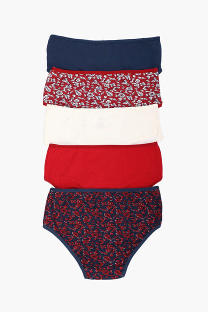 Pack of 5 Colored Brief Panties
