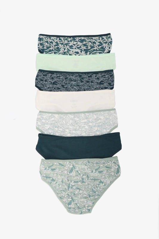مجموعة من 7 سراويل بيكيني ملونة