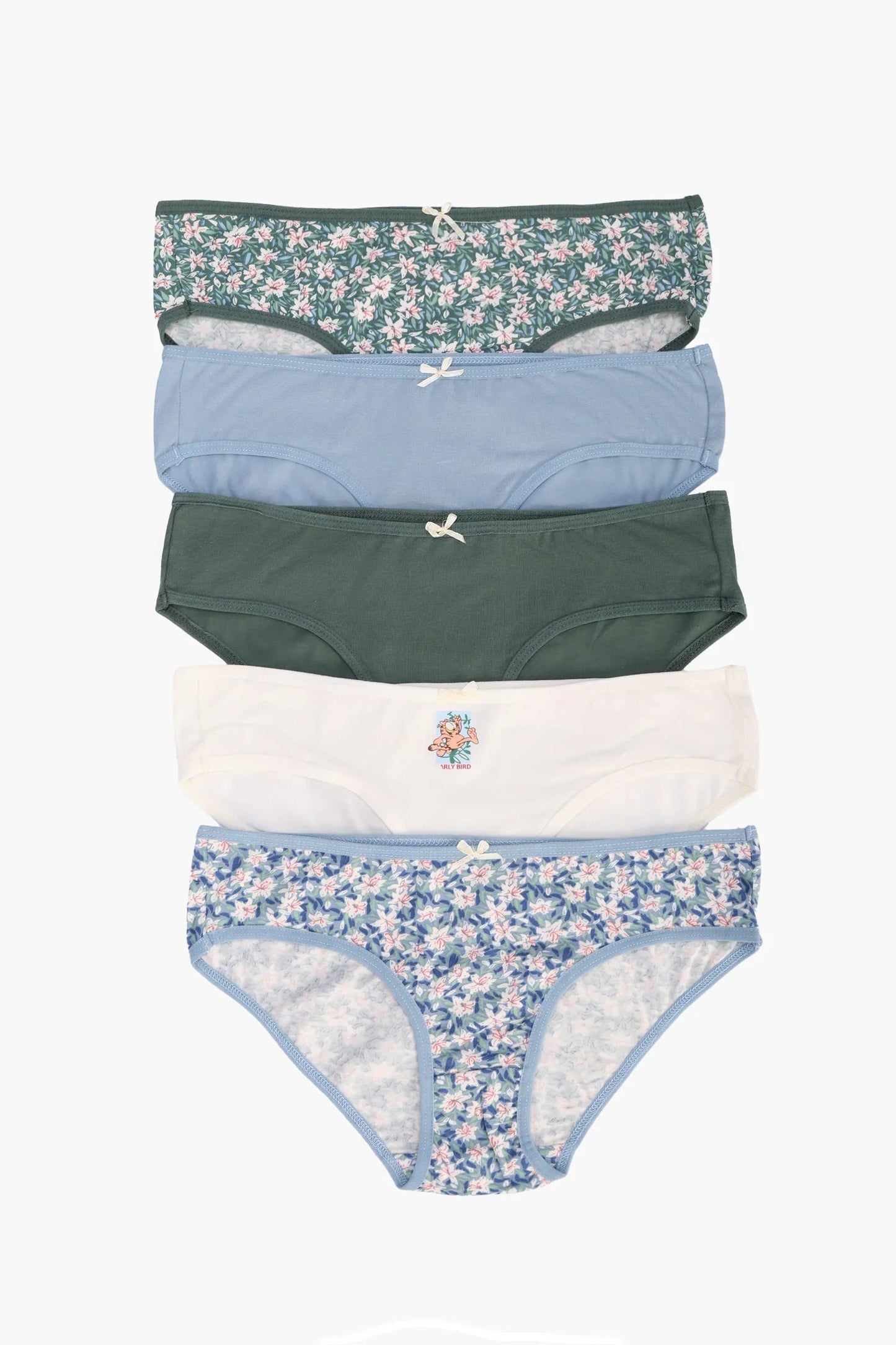 مجموعة من 5 سراويل بيكيني ملونة