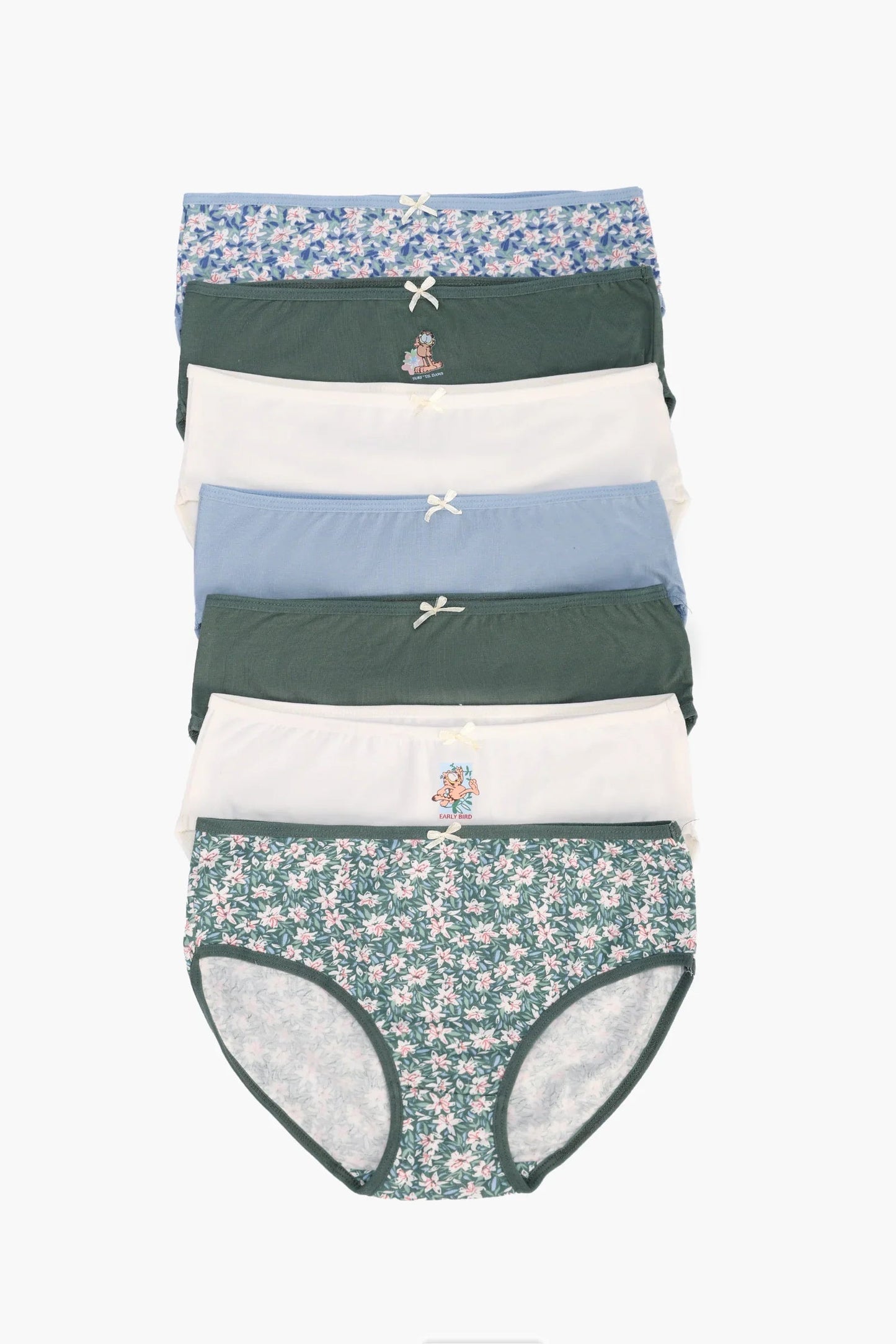 مجموعة من 7 سراويل داخلية للبنات