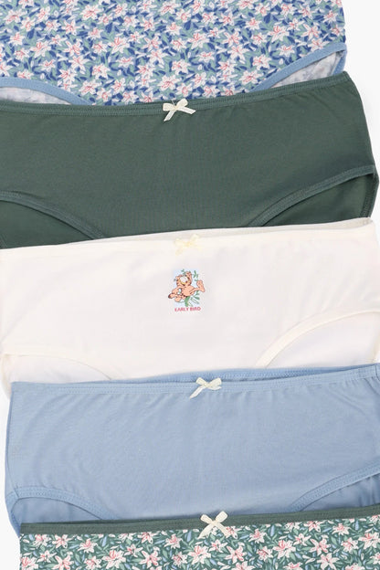 مجموعة من 5 سراويل داخلية للبنات