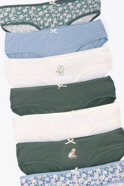 مجموعة من 7 سراويل بيكيني ملونة