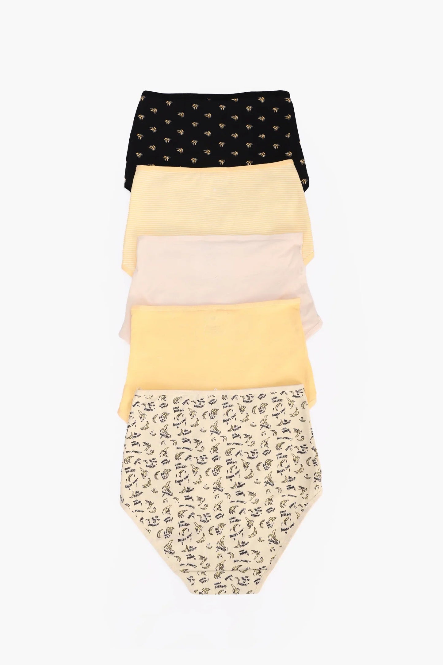 مجموعة من 5 سراويل داخلية كاملة ملونة