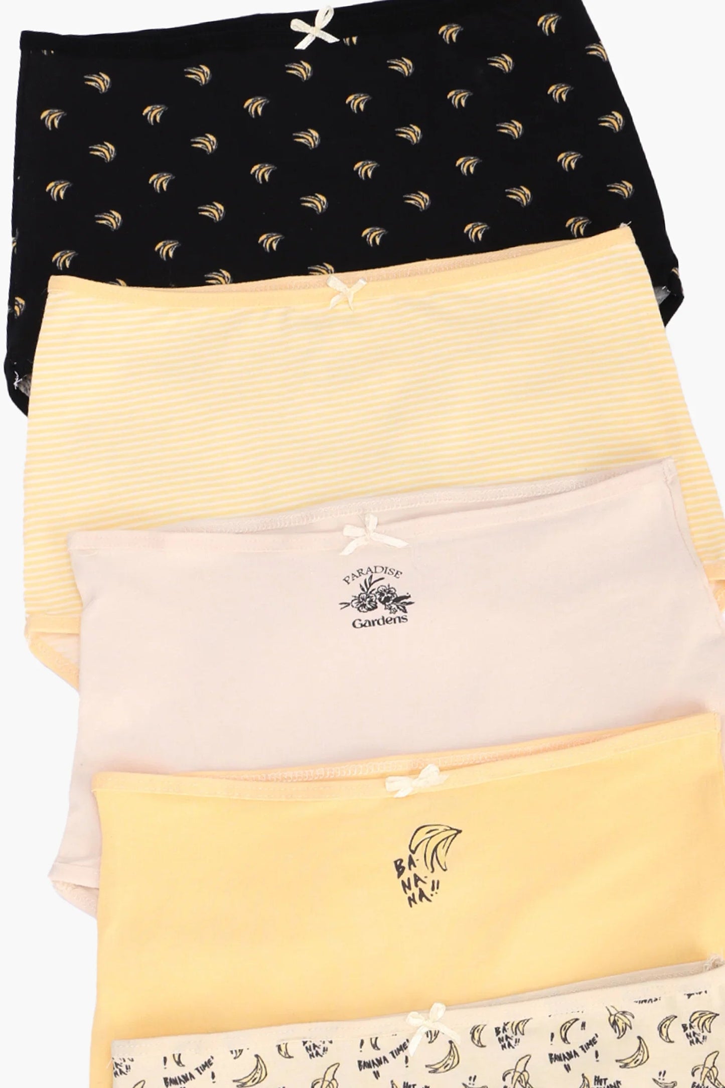 مجموعة من 5 سراويل داخلية كاملة ملونة