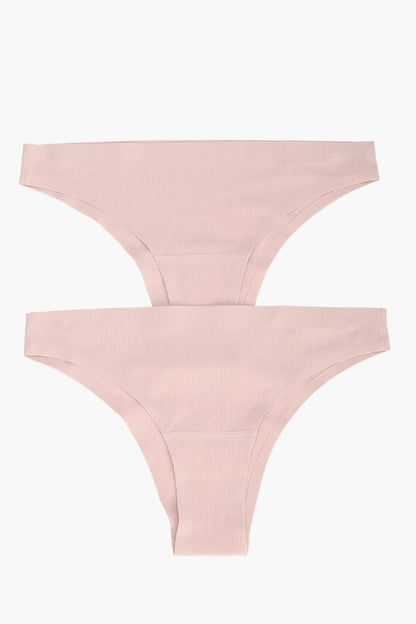 بيكيني داخلي مضلع بدون درزات - قطعتان