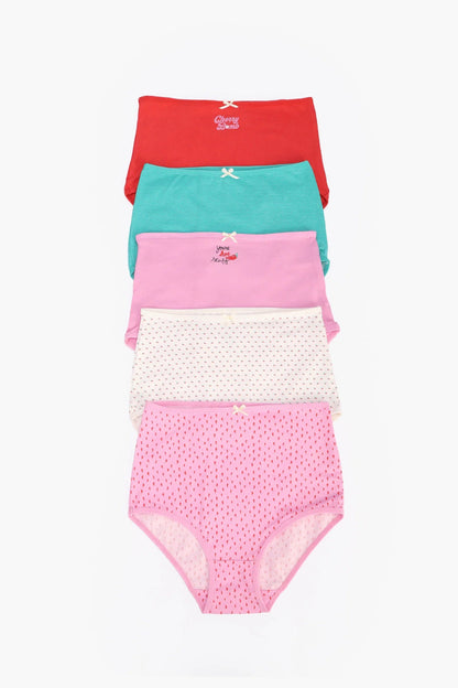 مجموعة من 5 سراويل داخلية كاملة ملونة