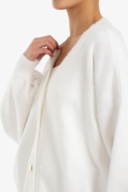 Relaxed V-Neck Cardigan