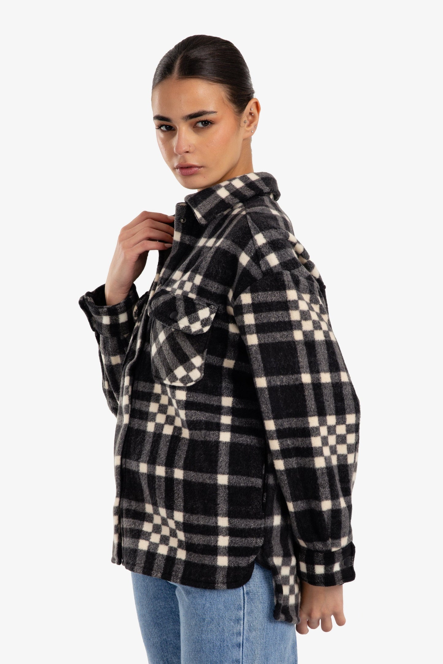 Plaid Buttoned Overshirt