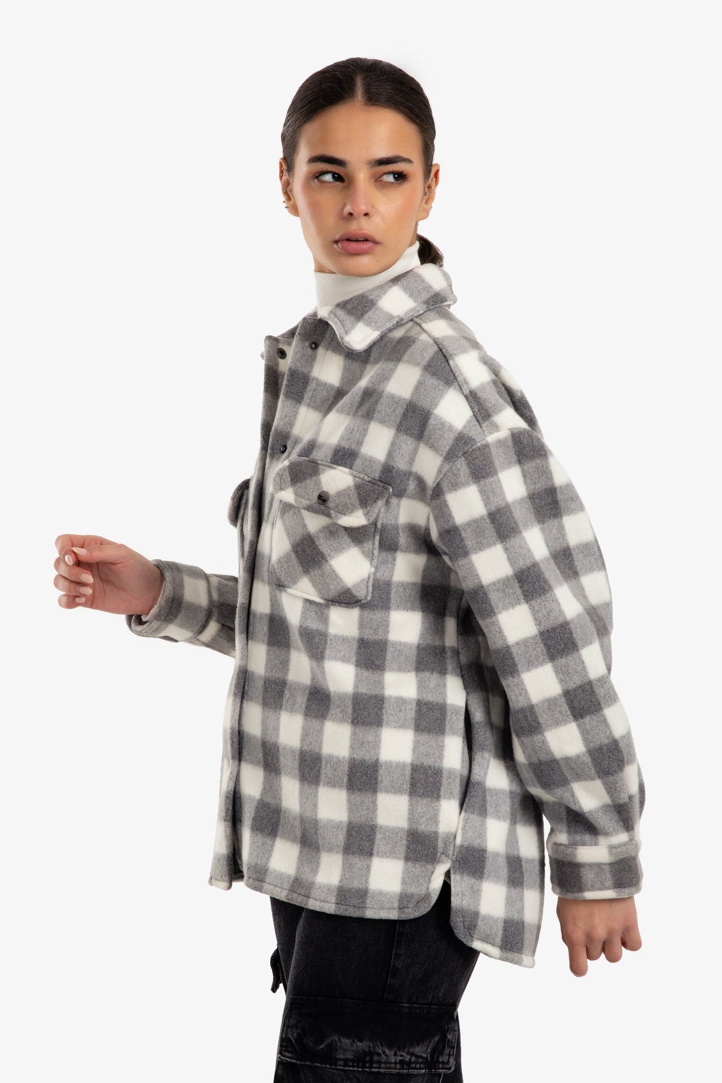 Plaid Buttoned Overshirt