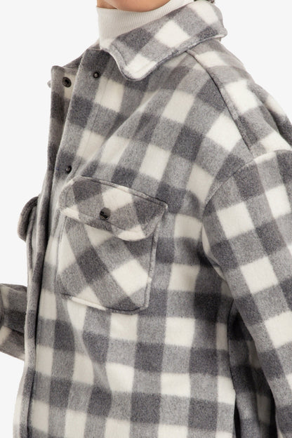 Plaid Buttoned Overshirt