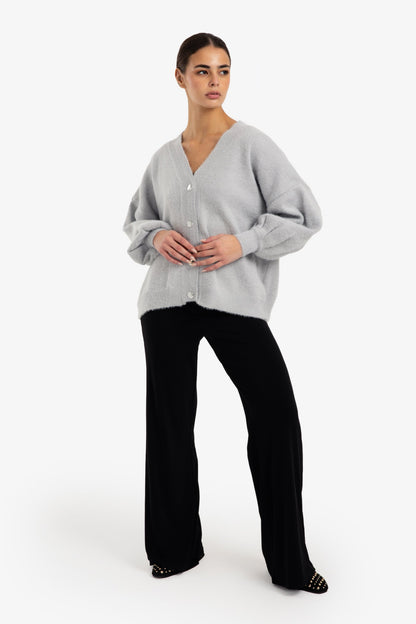 Relaxed V-Neck Cardigan