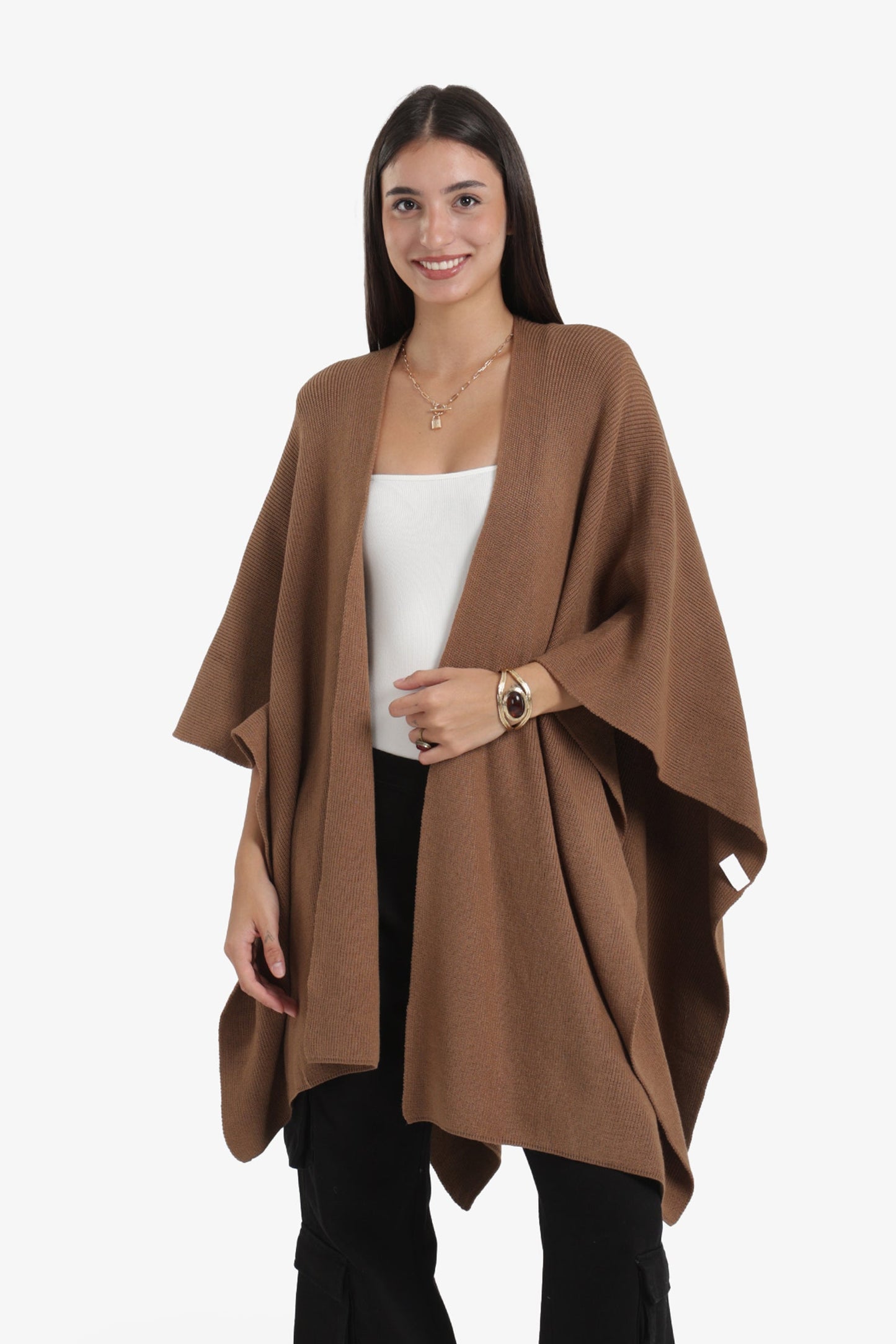 One Size Knitted Poncho