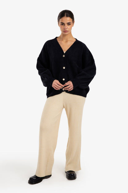 Relaxed V-Neck Cardigan