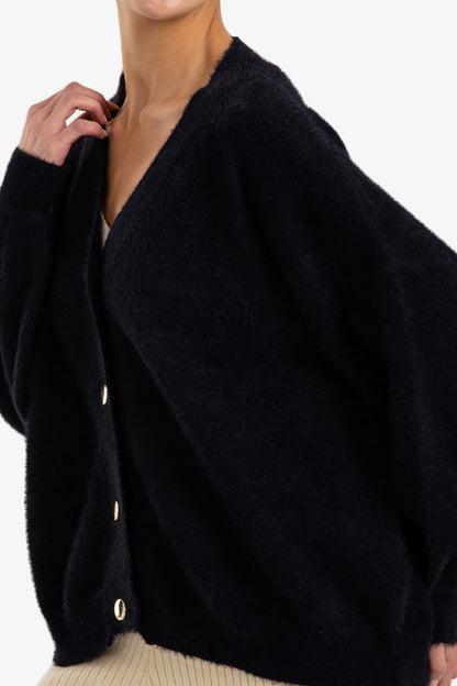 Relaxed V-Neck Cardigan