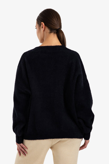 Relaxed V-Neck Cardigan