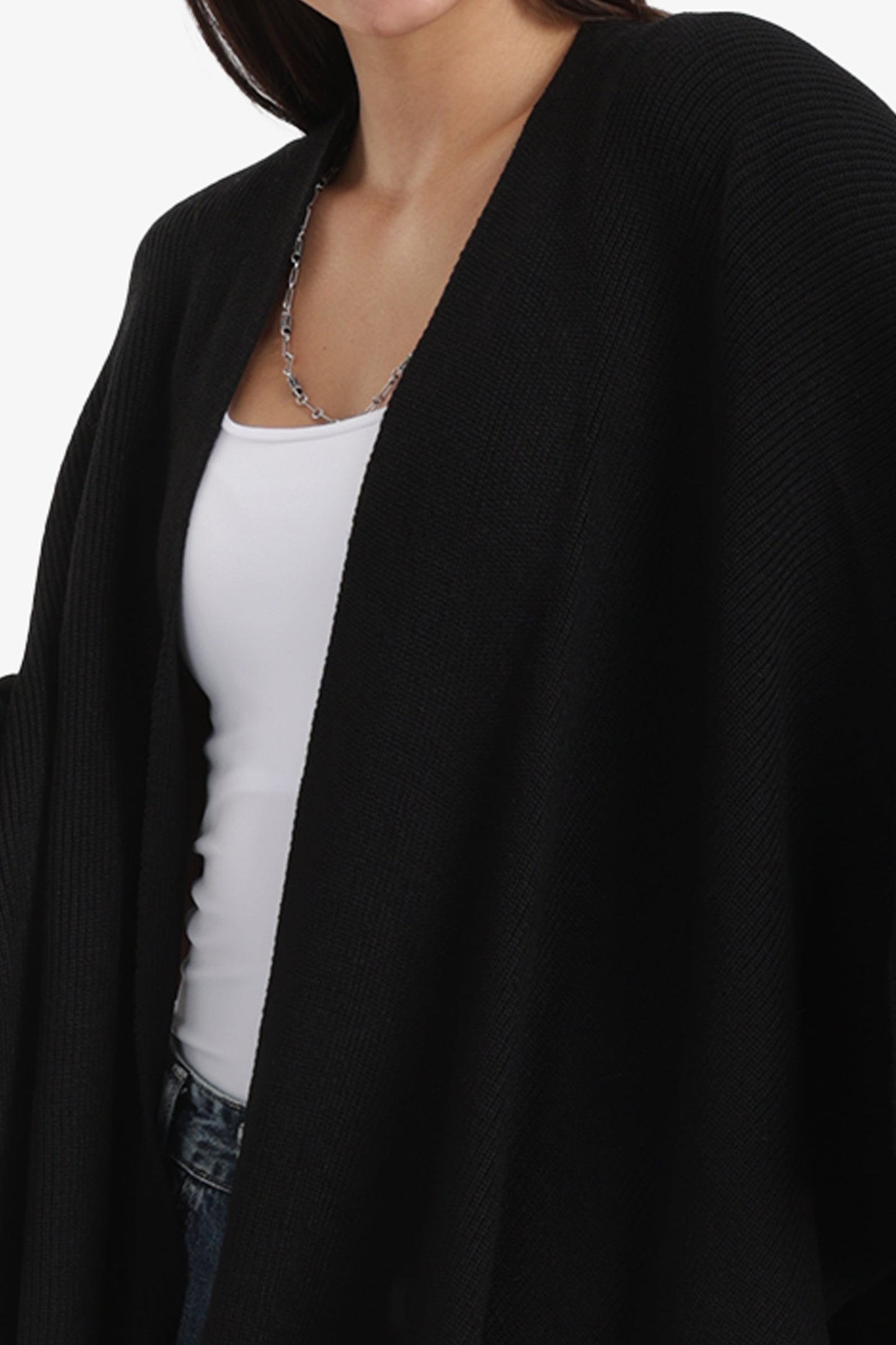 One Size Knitted Poncho