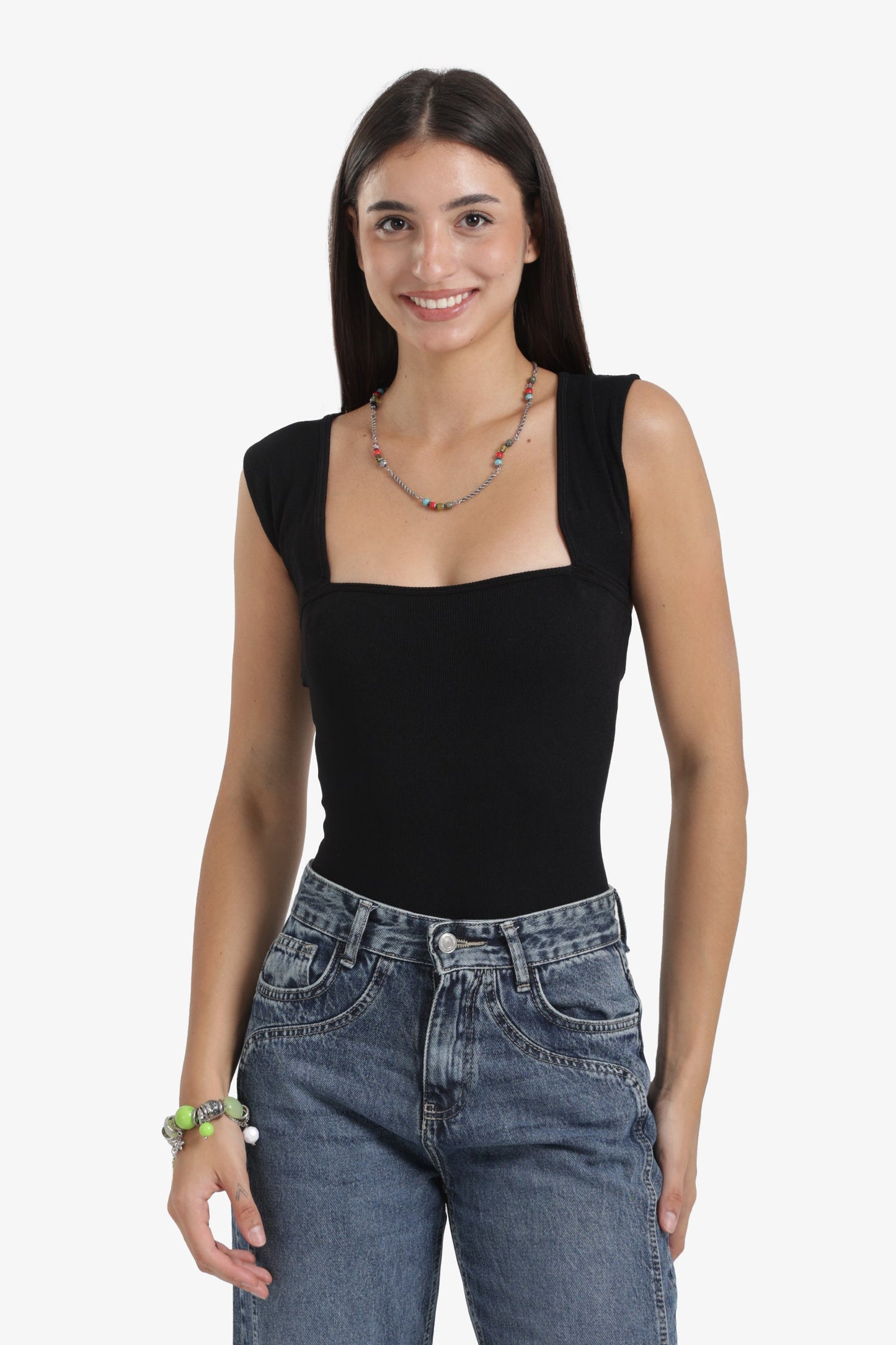 Cut-Out Microfiber Bodysuit